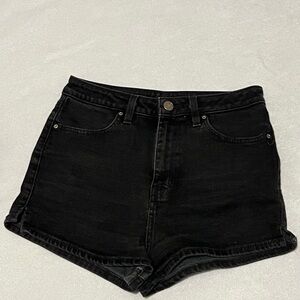 BDG High Waisted Black Denim Pinup Women's Shorts 29
